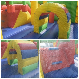 บ้านลมเป่าลมขนาดเล็กสำหรับเด็ก ทำจาก PVC สีเขียว ลายการ์ตูน - Product Image 4