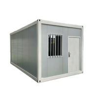 Boutique mobile de haute qualité en conteneur de 20 pieds, avec structure en acier, panneaux sandwich, étanche, alimentée à l'énergie solaire, écologique et durable