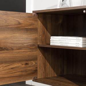 Hot Selling Wooden <strong>TV</strong> Stand with 2 Small Cabinets Storage and <strong>Shelves</strong> Modern Style Table <strong>for</strong> Living Room and Bedroom - Product Image 4