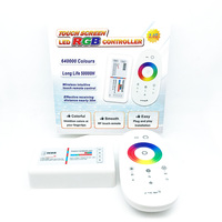 Contrôleur de bande lumineuse LED RGB RGBW à télécommande tactile RF 2,4 GHz, contrôleur LED sans fil à écran tactile DC12-24V