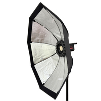 Boîte à lumière octogonale 95 cm à montage Bowens, montage rapide, avec grille nid d'abeille pour studio photo et éclairage vidéo