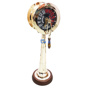 Machine télégraphique vintage en laiton poli, réplique antique du code Morse, instrument de communication historique, décoration, vente en gros - Product Image 1