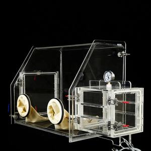 GS-008 Changsha Samy Goede Prijs <span class=keywords><strong>Bench</strong></span> Top Plastic Acryl Handschoenenkastje Kleine Handschoenenkastje Voor Laboratorium <span class=keywords><strong>Test</strong></span> Onder Verzegelde Sfeer - Product Image 3