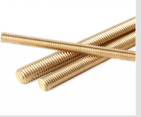 M14-M36 Length 25-500mm Metric Threaded Solid Brass Fully Threaded Rod Stud for Heavy Industry Left/Right Hand