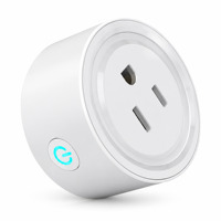 Stop Kontak Pintar WiFi Mini Bulat 10A Satu Lubang, Kontrol Suara, Pengatur Waktu, Smart Plug untuk Rumah dan Apartemen di Inggris
