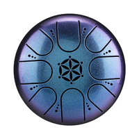 High-quality Steel Tongue Drum 304 Stainless Steel 5 Inch 8 Notes C5 Major Steel Tongu Drum