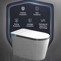 WC intelligent monobloc à poser au sol, avec bidet électrique automatique, abordable, pour salle de bain