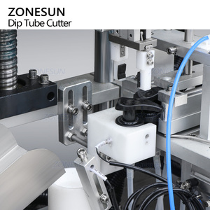 เครื่องตัดปลายท่อแบบแบนรูปตัววี ZONESUN ZS-JG25 อัตโนมัติ ขับเคลื่อนด้วยเซอร์โว สำหรับฝาปั๊มพ่นน้ำหอมพลาสติก - Product Image 4