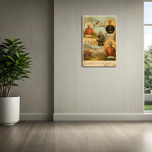 Giá Rẻ Tùy Chỉnh UV In Ấn Dấu Hiệu Kim Loại Phòng Khách Hoặc Câu Lạc Bộ Tường Nghệ Thuật Các Nhà Lãnh Đạo của Soudan Chiến Dịch Tin Đăng Retro Kim Loại Áp Phích - Product Image 2