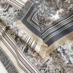 New Design Fashion Elegant Large <b>Square</b> <b>Scarves</b> Women Spring Autumn 140*140cm Thick Warm Faux Velvet Shawls 100% Polyester - Product Image 5