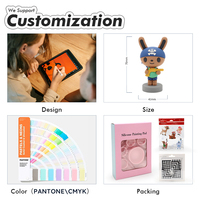 Juguete de Dibujos Animados Ecológico Personalizado, Caja Sorpresa con Figuras de Acción de Anime Lindas y Móviles, con Empaque de Silicona PVC 3D