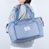 Mochila Unisex de Estilo Nacional, Ligera, de Poliéster Impermeable, con Letras, Gran Capacidad, Correa Ajustable, Cierre de Cremallera, Diseño Moderno, para Viaje