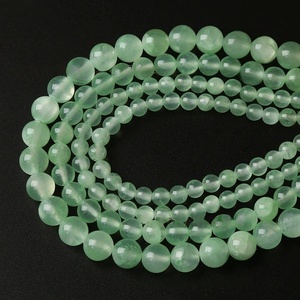 2025 Hot Selling Natural Light Green Persian Jade 6-10mm <strong>Beads</strong> <strong>Emerald</strong> Green Chalcedony Corn Topaz Bracelet Necklace Accessories - Product Image 4