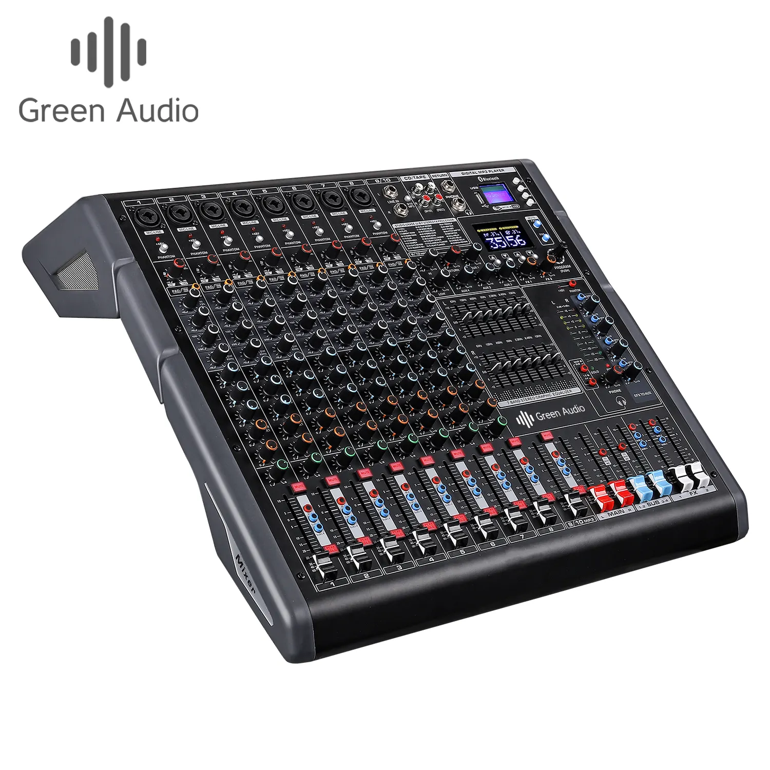 GAX-TF10 Chuyên Nghiệp Mixer Wedding Khách Sạn Trường Ghi Âm Phát Sóng Phòng USB Với Blueteeth Reverb Hiệu Quả Thiết Bị