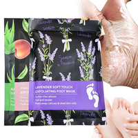 Masque exfoliant pour les pieds, élimination des peaux mortes, pédicure, soin des callosités et des talons fendillés - Soin des pieds en chaussette avec acide lactique et glycolique
