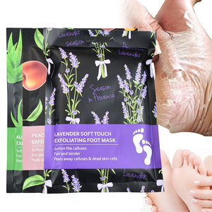 Masque exfoliant pour les pieds, élimination des peaux mortes, pédicure, soin des callosités et des talons fendillés - Soin des pieds en chaussette avec acide lactique et glycolique - Product Image 2