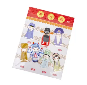 Cina gaya kreatif kartun alat tulis Beijing opera pemodelan kertas bookmark