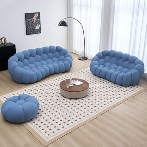 Sofá de Lujo Ligero, Personalizado, Creativo, Minimalista, de Forma Irregular, Estilo Italiano para Sala de Estar, Sofá de Tela Burbuja Famoso en Internet - Product Image 2
