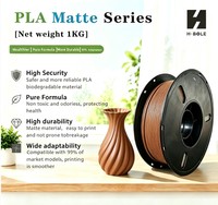 Filament PLA Mat Huabo Marron Chocolat 1,75 mm Bobine de 1 kg Impression Facile à Faible Coût pour Imprimante 3D FDM