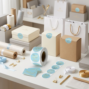 Autocollants de remerciement personnalisés en feuille d'or, rouleau de 500 étiquettes rondes <span class=keywords><strong>pour</strong></span> l'emballage des petites entreprises, scellés d'enveloppes, vente en gros - Product Image 3