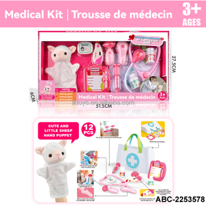 May Mắn Đồ Chơi Bác Sĩ Con Rối Tay Thiết Lập Với Vải Lưu Trữ Túi Bác Sĩ Đồ Chơi Điện Với Đèn Âm Thanh Và Pin Bao Gồm - Product Image 5