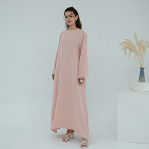 Abaya Loriya, vêtements islamiques pour <span class=keywords><strong>l</strong></span>'Aïd, robe longue modeste en Nida à manches longues, robes pour femmes, abaya fermée, robe musulmane pour femmes avec ceinture - Product Image 3
