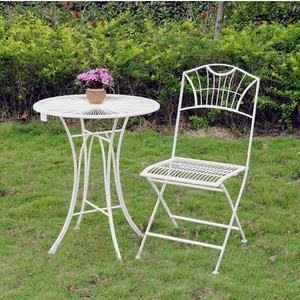 Ensemble <span class=keywords><strong>de</strong></span> <span class=keywords><strong>jardin</strong></span> élégant en <span class=keywords><strong>fer</strong></span> <span class=keywords><strong>forgé</strong></span> pour mariage, petite table KD, 2 chaises <span class=keywords><strong>de</strong></span> mariage - Product Image 4
