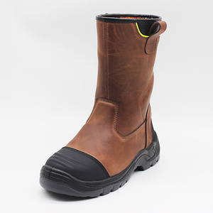 <span class=keywords><strong>Stivali</strong></span> Alti in Pelle Crazy Horse di Buona Qualità per Uomo e Donna, per Uso in Fabbrica e Cantiere, Autunno Inverno Estate - Product Image 2