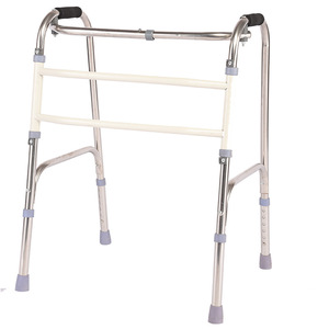 Wanying Stainless Steel Folding <b>Walker</b> With Seat For <b>Elderly</b> Silver Gray - Product Image 5