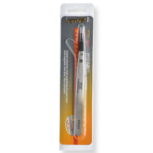 Vetus ESD Tweezers ESD249 Antistatic Flat Nose Stainless Steel <b>Precision</b> <b>Tool</b> - Product Image 3