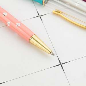 Bolígrafos de Metal con Cristales Flora, Lindos y Novedosos, para Oficina y Escuela, Personalizables - Product Image 5