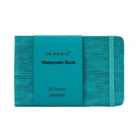 Buku Catatan Tekstur Peacock 300GSM Katun untuk Cat Air, Sketsa, Akrilik & Spidol, Jurnal Seni Bersampul Keras (20 Lembar)