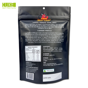 הדפסה מותאמת אישית שקית אריזת בשר חזיר מותאם אישית שקיות אבק בשקיות אריזה עם רוכסן חלון - Product Image 6