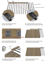 Revêtement de terrasse en PU imperméable antidérapant de style européen à bords carrés robustes pour les espaces extérieurs commerciaux et les jardins
