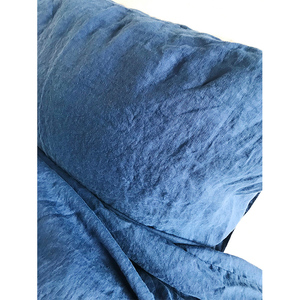 100% francés puro suave Durable <span class=keywords><strong>Lino</strong></span> oscuro flores de poliéster impreso de <span class=keywords><strong>lino</strong></span> suave 3d duvet cover set 3pc - Product Image 2