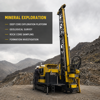 Foreuse hydraulique complète de 1800 m avec compatibilité tiges BQ NQ HQ PQ pour l'exploration géologique et minière