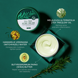 LAIKOU Tea Tree Extract Anti Acne Oil Control <strong>Pimple</strong> <strong>Removal</strong> Smoothing Face Cream 20g - Product Image 4