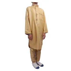 Kids Embroidered Muslim Robe For 4-16 Years Boys Daily Dress Teenage Arabic Abaya Islamic Kaftan Fashion Robes Jubah Clothing