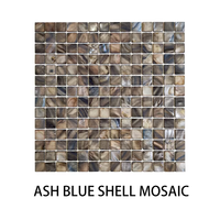 Aschblau Muschel-Mosaik Wanddekoration für Badezimmer Küche Schlafzimmer Balkon TV-Hintergrund