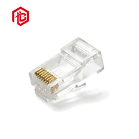 Connecteur de câble Ethernet RJ45 blindé à passage direct, haute performance, CAT5 UTP, fiche modulaire de type Ez, Cat5e, Cat6, 8p8c