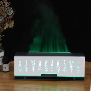 Best Selling Flame Effect Ultrasonic Aromatherapy <b>Diffuser</b> with 7 Color LED Remote Control Essential <b>Oil</b> Humidifier - Product Image 4