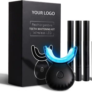 Portable Wireless <b>Teeth</b> <b>Whitening</b> Kit with 16 LED Blue Accelerator Light Fresh Mint Flavor 2ml Pen Volume for Home Use - Product Image 1
