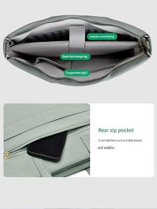 Nouveau sac à main minimaliste pour femmes, grande capacité, décontracté, en polyester rembourré, avec pochette pour ordinateur portable, bandoulière pour le travail, les affaires quotidiennes et les voyages. - Product Image 2