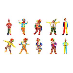 Disfraz de Payaso Colorido para Niños, Ropa de Fantasía para Halloween y Navidad, Disfraz Divertido de Payaso para Niños - Product Image 5