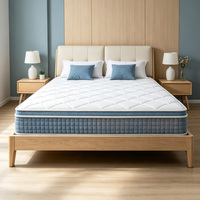 Matelas Hybride Orthopédique en Mousse et Ressorts Ensachés, Enroulable, Taille King Size, Durable, Soulagement de la Pression, Pour Maison, Hôtel, Chambre à Coucher