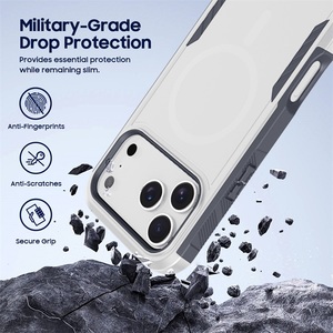 Coque de téléphone portable magnétique antichoc de haute qualité pour iPhone 17 18 Pro Max, antidérapante, anti-chute, personnalisable - Product Image 4