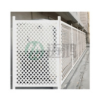 Panneaux de clôture de jardin en métal perforé durable, découpés au laser CNC, avec trous décoratifs, écran d'intimité, antirouille, clôture de sécurité