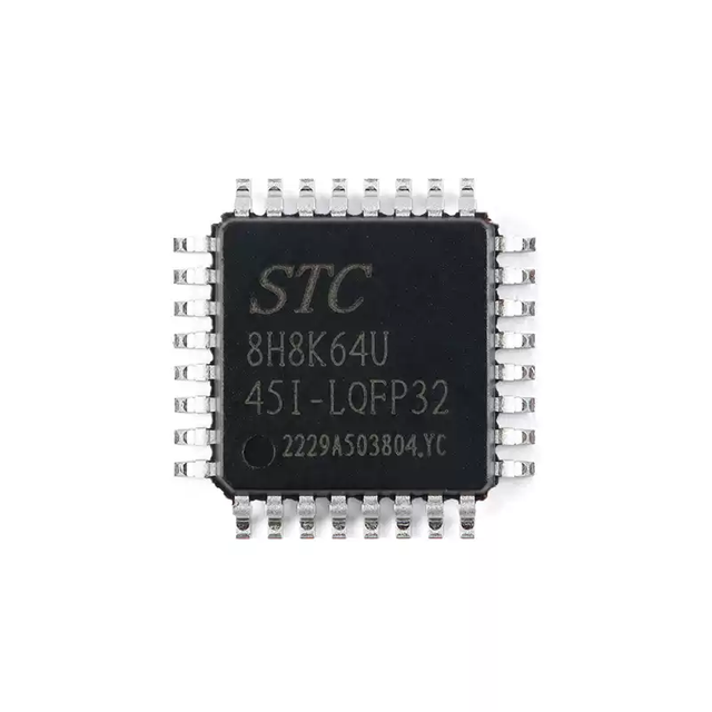 New Original STC8H8K64U-45I-LQFP32 1T 8051 Microprocessor MCU Chip