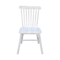 Chaise Windsor en bois massif de style européen pour la maison et le restaurant Meubles de salle à manger en bois de caoutchouc durable avec table
