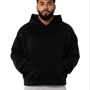 Sudaderas con Capucha Extra Grandes de Lujo para Hombre, Personalizadas, de Algodón Grueso de Alta Calidad, con Estampado Puff y Hombros Caídos - Product Image 1